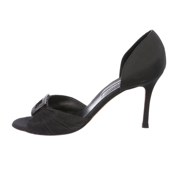 Manolo Blahnik Embellished D’Orsay Pumps - Picture 2 of 5